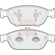 Apec Front Brake Pad Set fits Mercedes-Benz E-Class 2011-2016 207.473