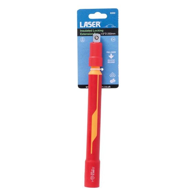 Laser Insulated Locking Extension Bar 1/2"D 250mm 8392 Laser - Dynamic Drive