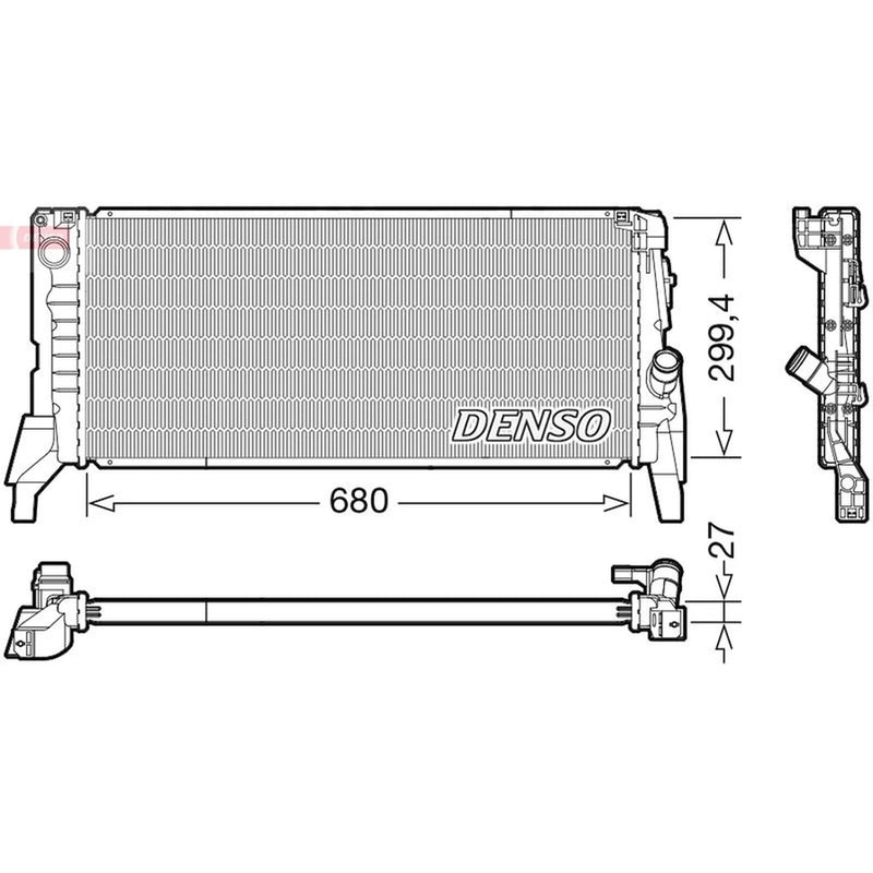 Denso Engine Radiator fits BMW 2 Gran Tourer 2015 on