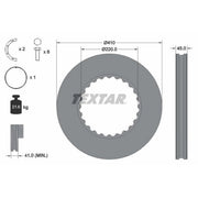 Textar 2 x Internally Vented Brake Discs 93322711