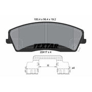 Textar Front Brake Pad Set 2241701