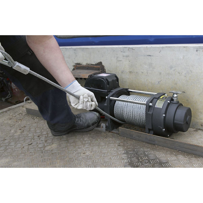 Sealey Recovery Winch 8180kg (18000lb)Line Pull 12V Industrial RW8180 Sealey - Dynamic Drive