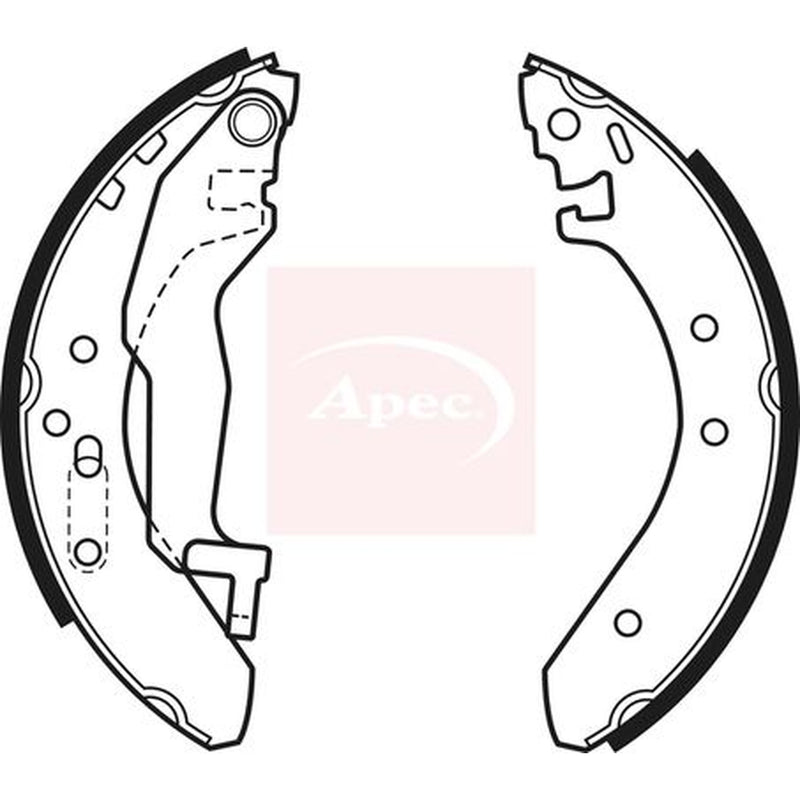 Apec Brake Shoe Set Axle Kit fits Honda Civic 1991-1995 1.5
