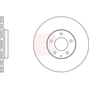 Apec 2 x Vented Brake Discs fits Mazda RX-8 2003-2012 1.3