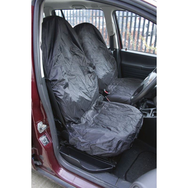 Sealey Front Seat Protector Set 2pc Heavy-Duty CSC6 Sealey - Dynamic Drive