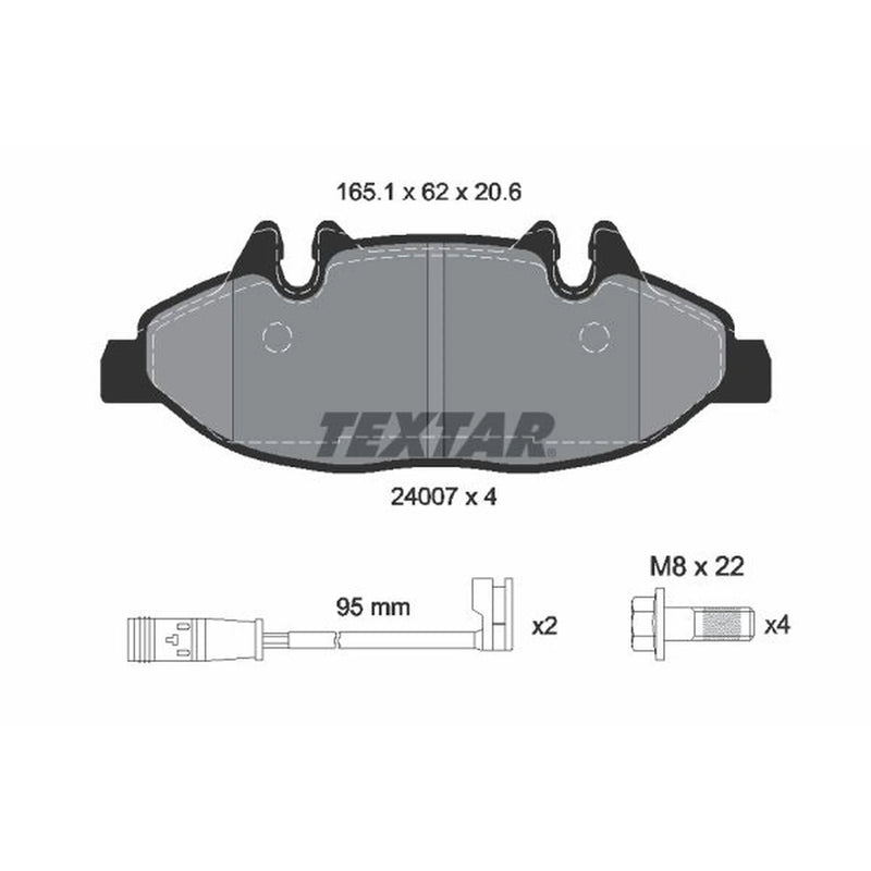 Textar Front Brake Pad Set 2400701