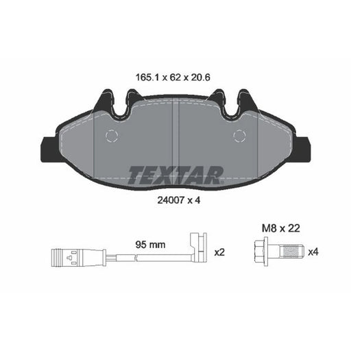 Textar Front Brake Pad Set 2400701