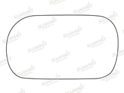 Summit Stick-On Standard Mirror Glass fits Fiat Strad RHS Summit - Bars 4 Cars