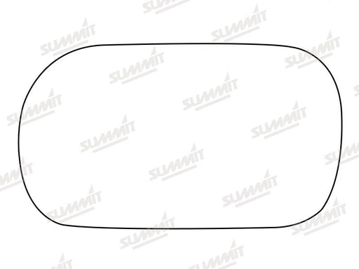 Summit Stick-On Standard Mirror Glass fits Fiat Strad RHS Summit - Bars 4 Cars