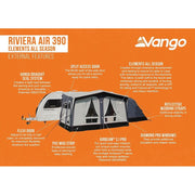 Vango Riviera Air 390 Elements TC Caravan Awning Vango - Dynamic Drive