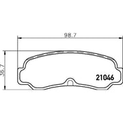 Mintex Rear Brake Pad Set fits Toyota Corolla 1983-1987 1.6