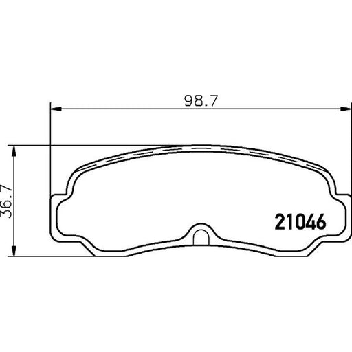 Mintex Rear Brake Pad Set fits Toyota Corolla 1983-1987 1.6