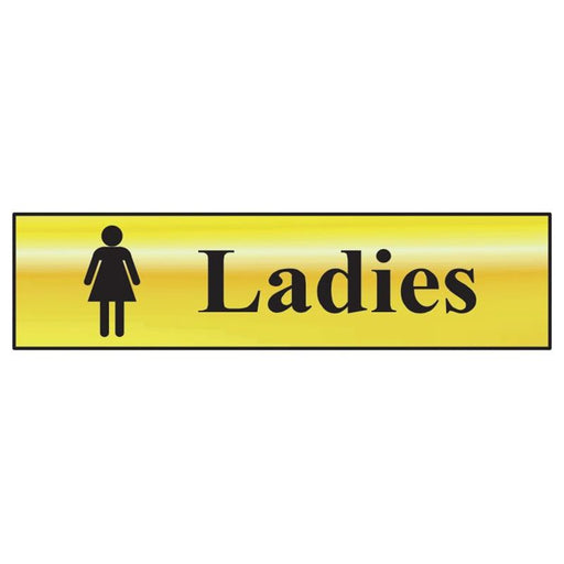 Scan Ladies - Polished Brass Effect 200 x 50mm Scan - Dynamic Drive