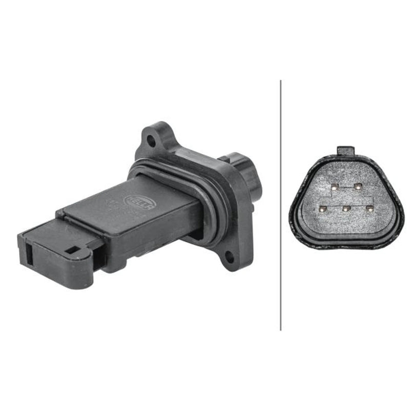 Hella MAF Sensor (Mass Air Flow) fits Opel Agila B 2008-2014 1.2