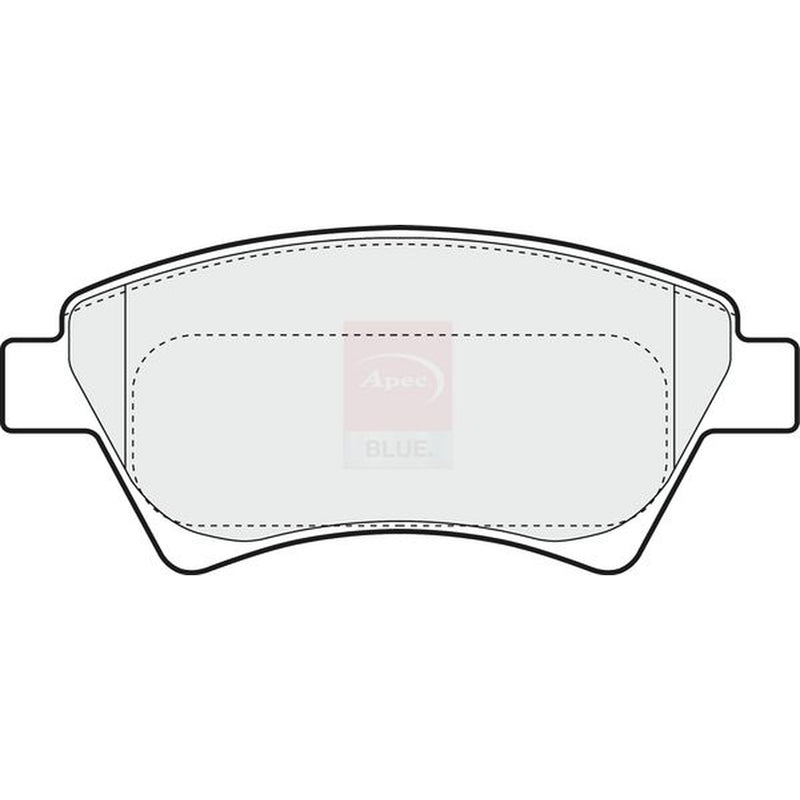 Apec Front Brake Pad Set fits Renault Megane II 2002-2010 1.4 1.5 1.6 1.9 2.0
