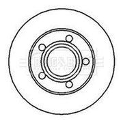 Borg & Beck Rear Brake Solid Discs & Pads fits Audi A8 D2 1994-2000 2.5 4.2