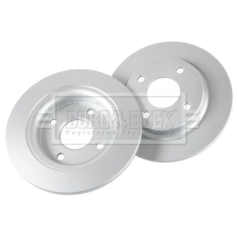 Borg & Beck Front & Rear Brake Discs & Pads fits Ford Fiesta VII 2018 on 1.5