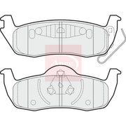 Apec Rear Brake Pad Set fits Jeep Commander 2005-2010 3.0 5.7