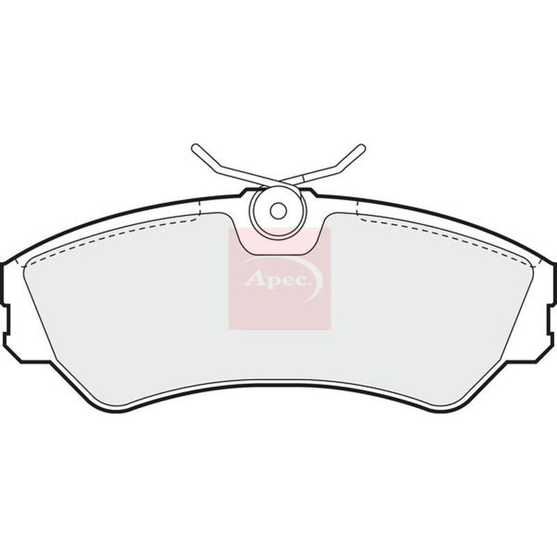 Apec Front Brake Pad Set fits VW California T4 Camper 1994-2002 1.9 2.5
