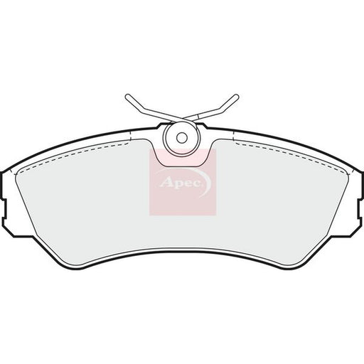 Apec Front Brake Pad Set fits VW California T4 Camper 1994-2002 1.9 2.5