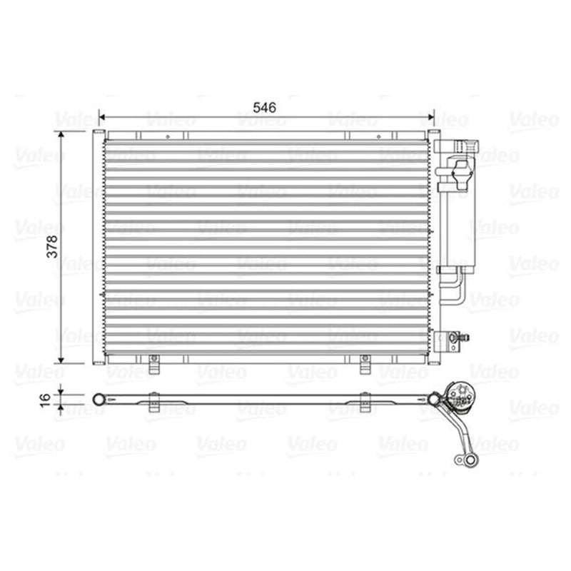 Valeo Air Conditioning Condenser 822613