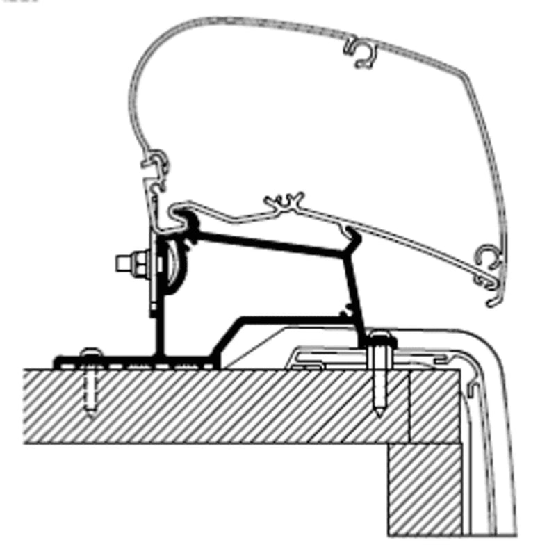 Thule RAPIDO SERIE C V21 ADAPTERS - RAPIDO SERIE C V21 4.00M ADAPTER - ROOF