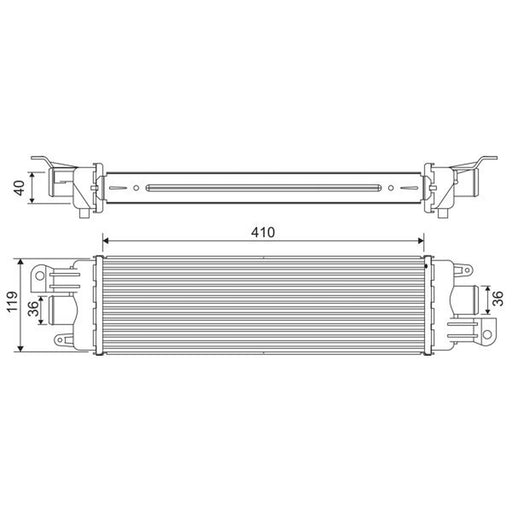 Valeo Intercooler (Charge Air Cooler) 818229