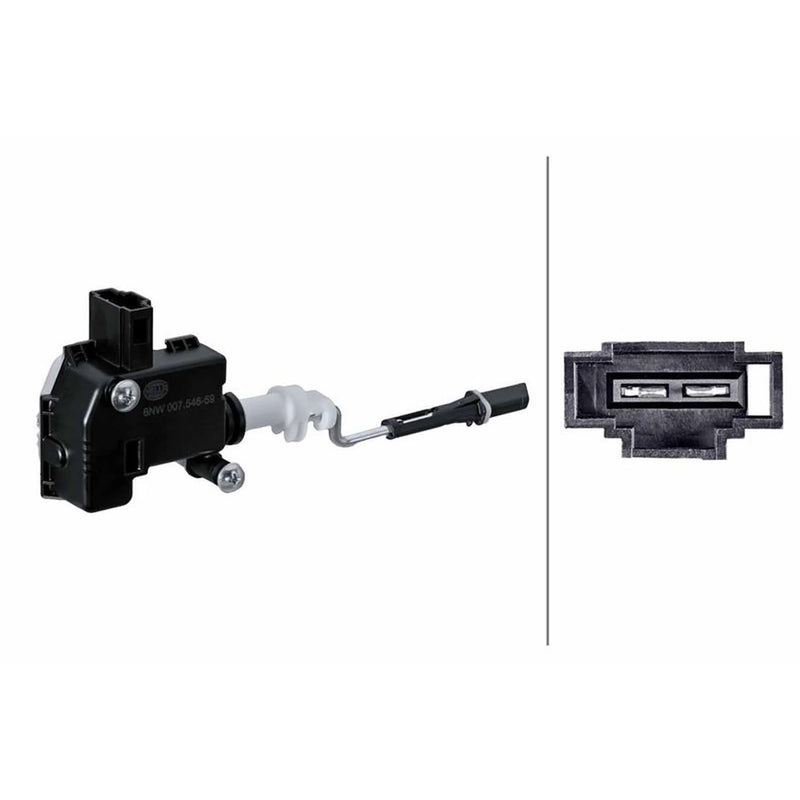 Hella Fuel Filler Flap Actuator Connectors fits VW Touran 2003-2010
