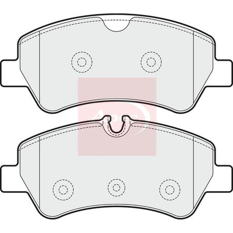 Apec Rear Brake Pad Set fits Ford Tourneo Custom V362 Bus 2012-2023 1.0 2.0 2.2