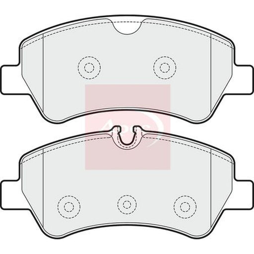 Apec Rear Brake Pad Set fits Ford Tourneo Custom V362 Bus 2012-2023 1.0 2.0 2.2