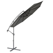 Dellonda Banana Parasol with Cover 3m - Grey DG264 Dellonda - Dynamic Drive