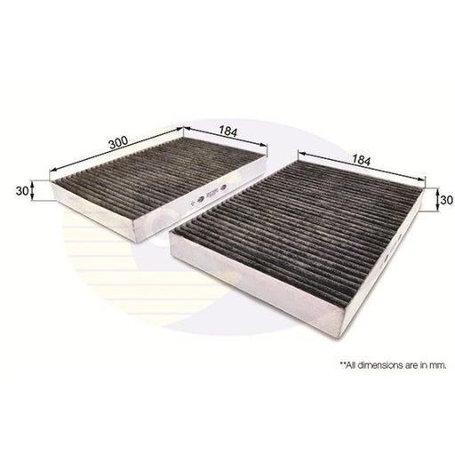 Comline Cabin Air Filter (Pollen Filter) fits Mercedes-Benz S-Class 2005-2020