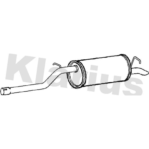 Klarius Box With Tail Pipe Rear fits VW Caddy III 2004-2010 2.0