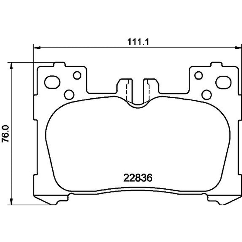 Mintex Rear Brake Pad Set fits Lexus Lc 2016-2018