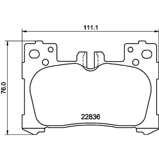 Mintex Rear Brake Pad Set fits Lexus Lc 2016-2018