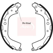 Apec Brake Shoe Set Axle Kit fits Nissan Navara 1998-2001 2.5