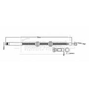 Borg & Beck Brake Hydraulic Hose Line Front Right BBH8863