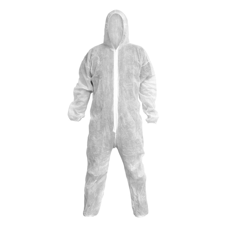 Worksafe Worksafe Disposable Coverall, White - X-Large 9601XL Worksafe - Dynamic Drive