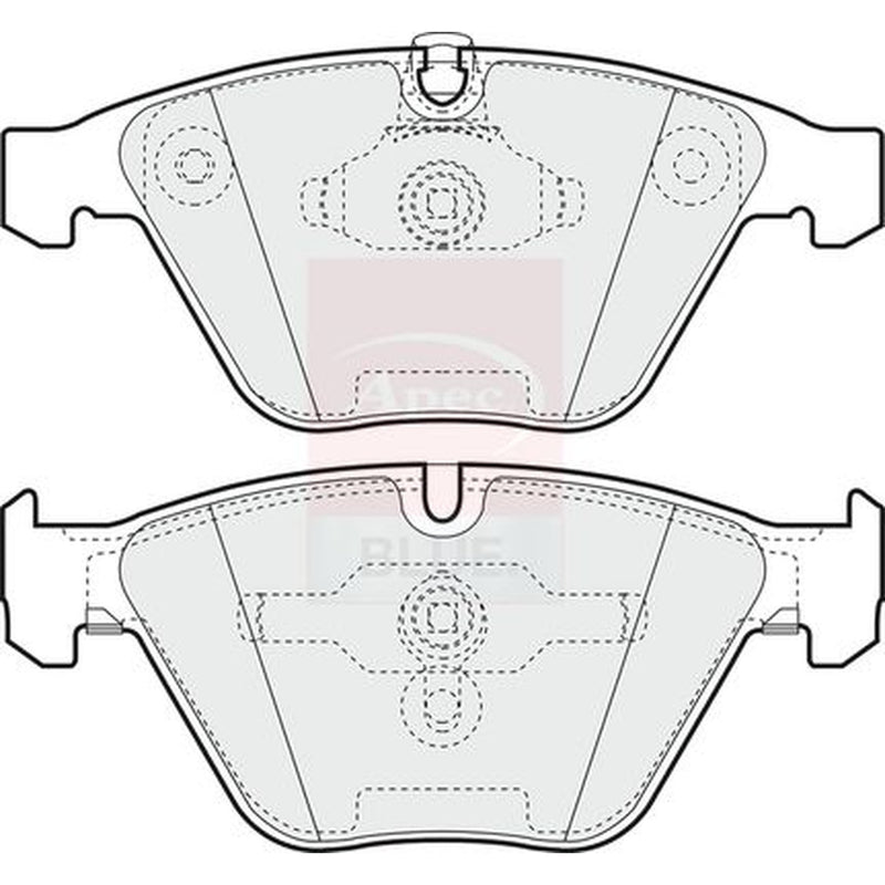 Apec Front Brake Pad Set fits BMW 1 2011-2012