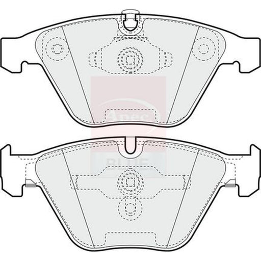 Apec Front Brake Pad Set fits BMW 1 2011-2012