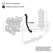 First Line Intercooler Turbo Charge Air Hose fits Ford C-Max II 2012-2019 1.0