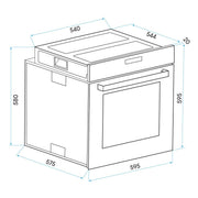 Baridi Integrated Fan-Assisted Electric Oven 60cm 72L Capacity - Black Baridi - Dynamic Drive