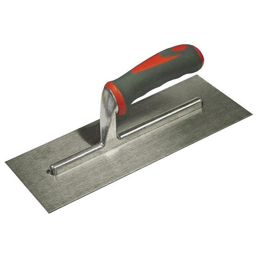 Faithfull Plasterer's Finishing Trowel Stainless Steel Soft Grip Handle 13 x 5in Faithfull - NN4 Online