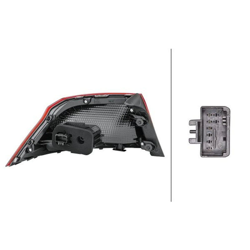 Hella Tail Light / Lamp LED Right fits VW Passat B8 2014-2024
