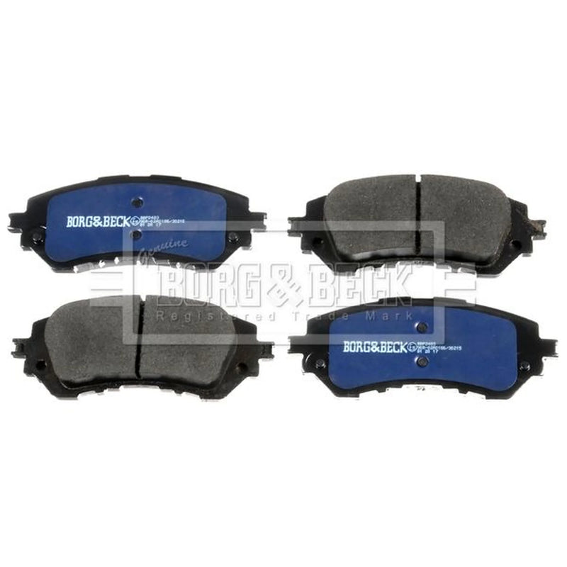 Borg & Beck Front Brake Vented Discs & Pads fits Toyota Yaris 2006-2013 1.3