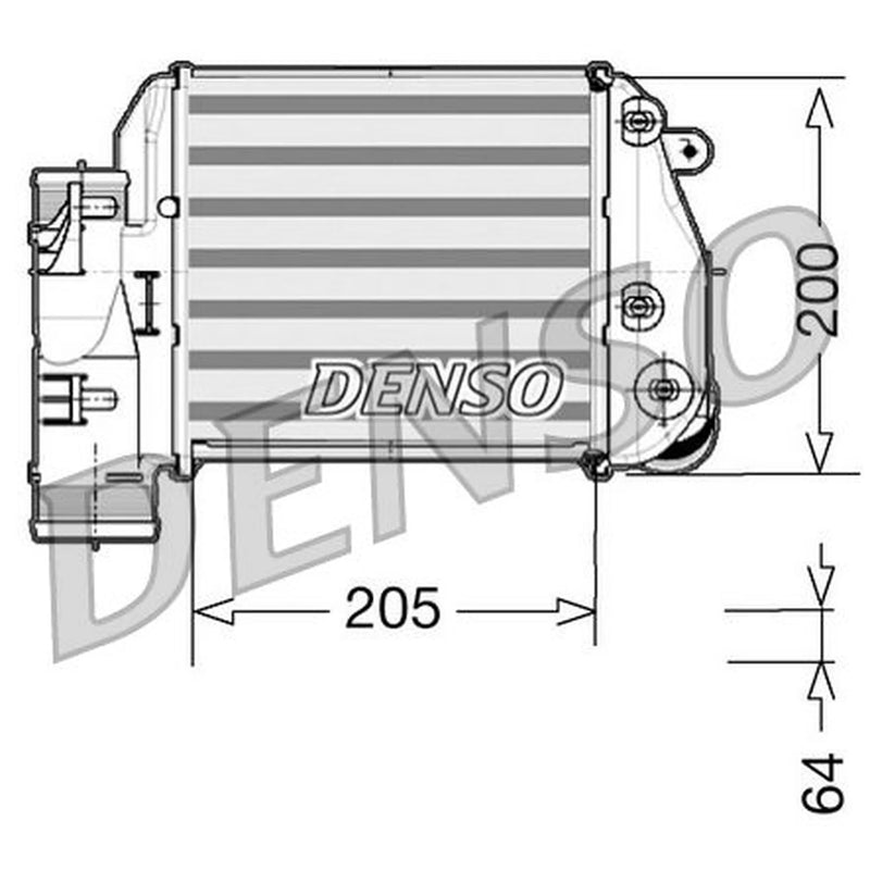 Denso Intercooler (Charge Air Cooler) Right fits Audi A6 C6 2005-2011 3.0