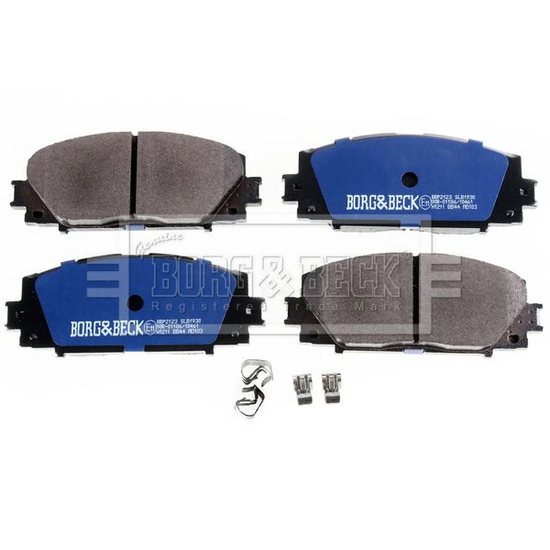 Borg & Beck Front & Rear Brake Discs & Pads fits Toyota Prius 2008-2016 1.8