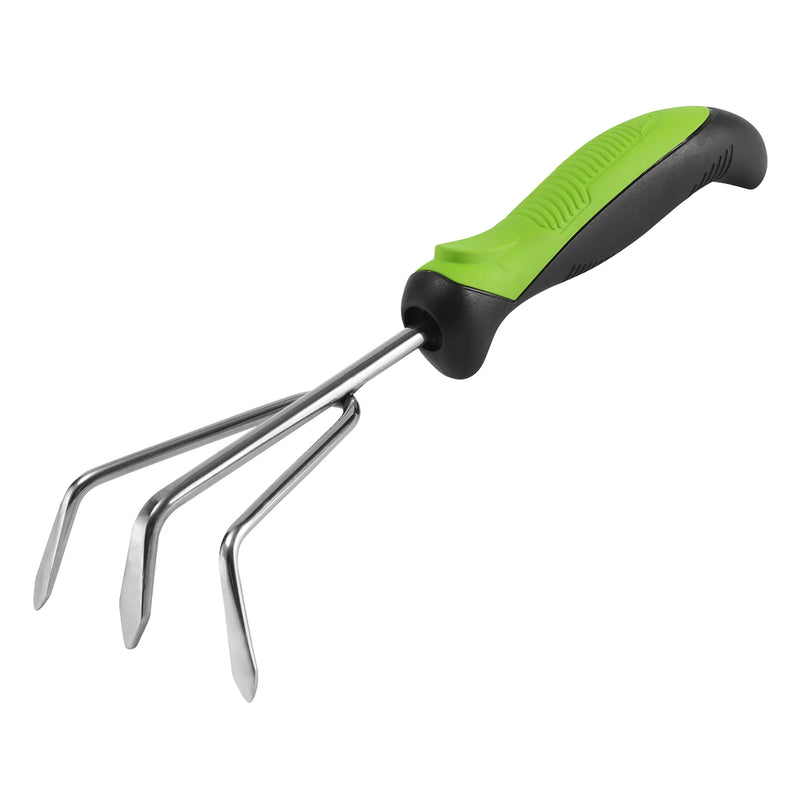 Sealey Hand Cultivator 125mm Stainless Steel Tines Black/Green