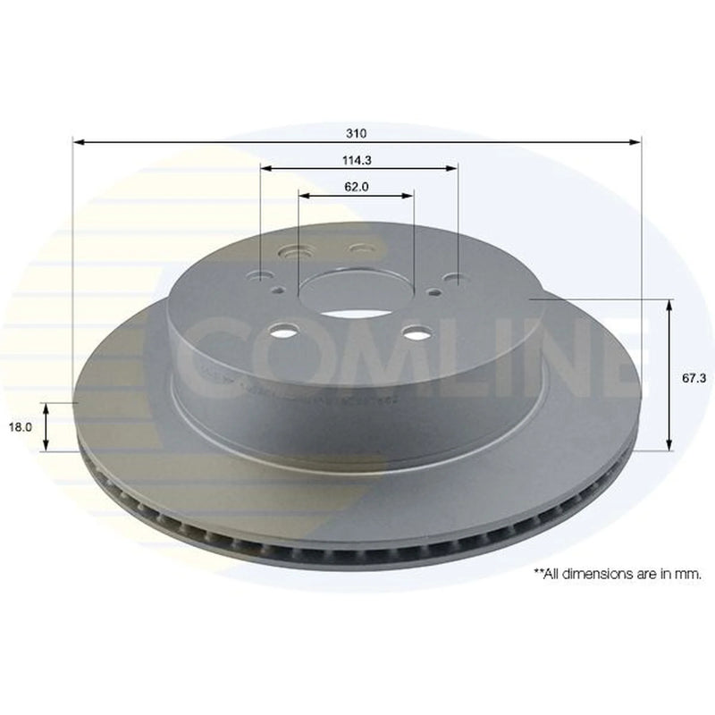 Comline Front & Rear Brake Discs & Pads fits Lexus Is III 2013-2015