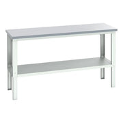 Bott Cubio Adjustable Bench with Shelf, Laminate Top 2000 x 750mm - 41003681.16V